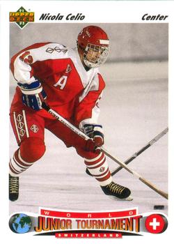 #665 Nicola Celio - Switzerland - 1991-92 Upper Deck Hockey