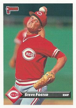 #666 Steve Foster - Cincinnati Reds - 1993 Donruss Baseball