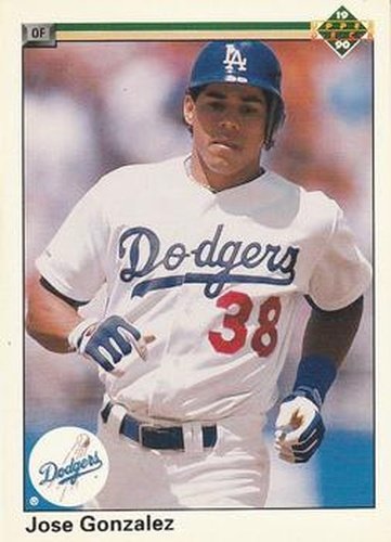 #666 Jose Gonzalez - Los Angeles Dodgers - 1990 Upper Deck Baseball