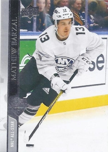 #666 Mathew Barzal - New York Islanders - 2020-21 Upper Deck Hockey