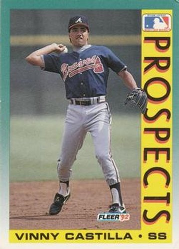 #666 Vinny Castilla - Atlanta Braves - 1992 Fleer Baseball