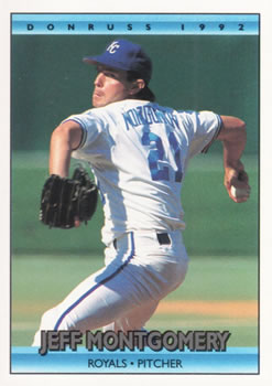 #666 Jeff Montgomery - Kansas City Royals - 1992 Donruss Baseball