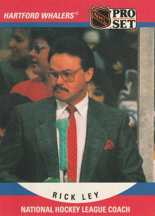 #666 Rick Ley - Hartford Whalers - 1990-91 Pro Set Hockey