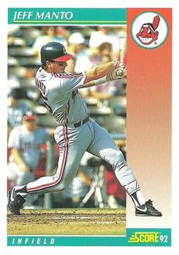 #666 Jeff Manto - Cleveland Indians - 1992 Score Baseball