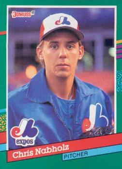 #667 Chris Nabholz - Montreal Expos - 1991 Donruss Baseball