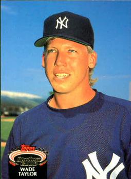 #667 Wade Taylor - New York Yankees - 1992 Stadium Club Baseball