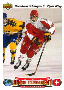 #667 Bernhard Schumperli - Switzerland - 1991-92 Upper Deck Hockey