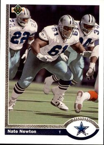 #667 Nate Newton - Dallas Cowboys - 1991 Upper Deck Football