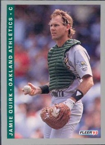 #667 Jamie Quirk - Oakland Athletics - 1993 Fleer Baseball