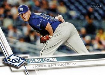 #667 Alex Cobb - Tampa Bay Rays - 2017 Topps Baseball