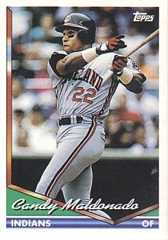 #667 Candy Maldonado - Cleveland Indians - 1994 Topps Baseball