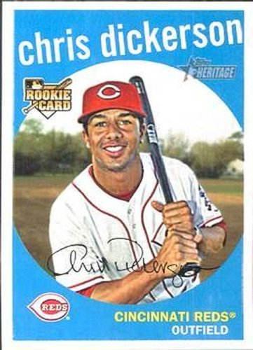 #667 Chris Dickerson - Cincinnati Reds - 2008 Topps Heritage Baseball