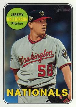 #667 Jeremy Hellickson - Washington Nationals - 2018 Topps Heritage Baseball