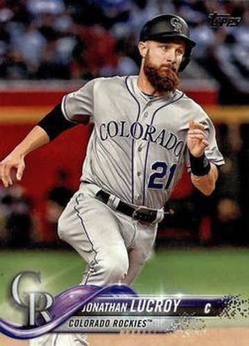#667 Jonathan Lucroy - Colorado Rockies - 2018 Topps Baseball