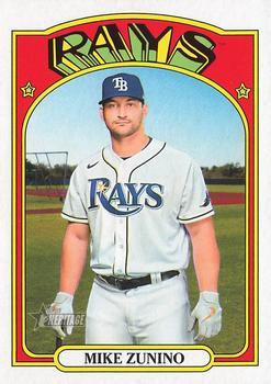 #667 Mike Zunino - Tampa Bay Rays - 2021 Topps Heritage Baseball