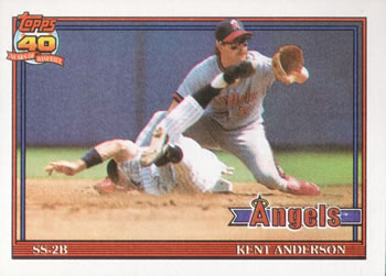 #667 Kent Anderson - California Angels - 1991 Topps Baseball