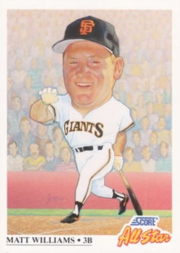 #667 Matt Williams - San Francisco Giants - 1991 Score Baseball