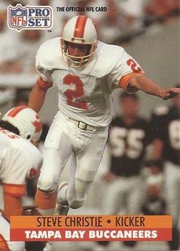 #668 Steve Christie - Tampa Bay Buccaneers - 1991 Pro Set Football