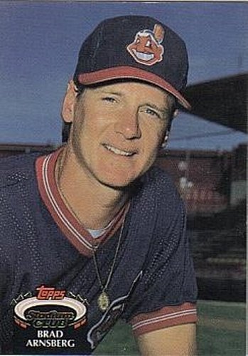 #668 Brad Arnsberg - Cleveland Indians - 1992 Stadium Club Baseball