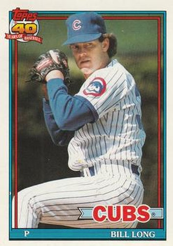 #668 Bill Long - Chicago Cubs - 1991 O-Pee-Chee Baseball