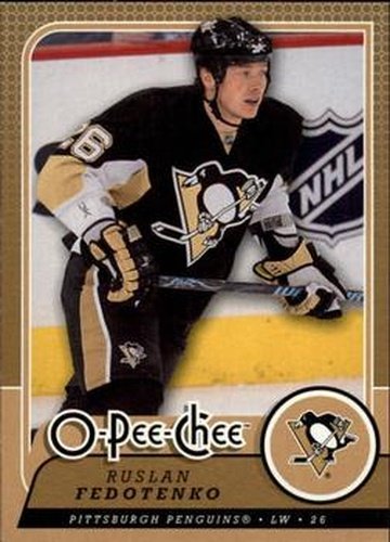 #668 Ruslan Fedotenko - Pittsburgh Penguins - 2008-09 O-Pee-Chee Hockey