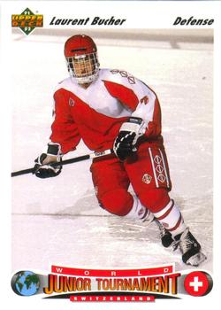 #668 Laurent Bucher - Switzerland - 1991-92 Upper Deck Hockey