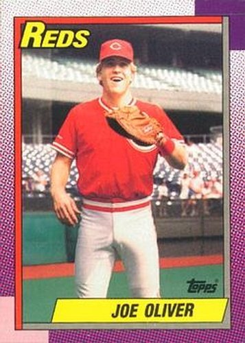 #668 Joe Oliver - Cincinnati Reds - 1990 O-Pee-Chee Baseball