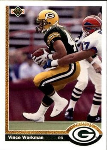 #668 Vince Workman - Green Bay Packers - 1991 Upper Deck Football