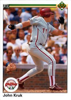 #668 John Kruk - Philadelphia Phillies - 1990 Upper Deck Baseball