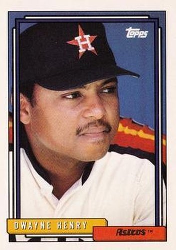 #668 Dwayne Henry - Houston Astros - 1992 Topps Baseball