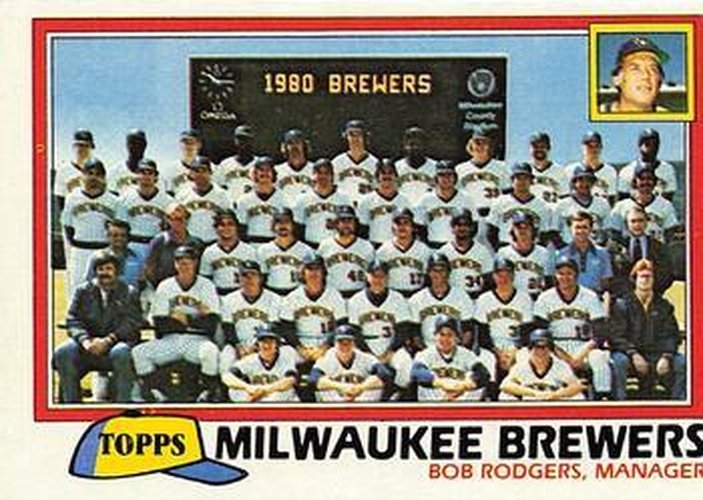 #668 Milwaukee Brewers / Bob Rodgers - Milwaukee Brewers - 1981 Topps Baseball