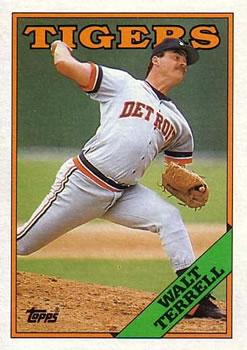 #668 Walt Terrell - Detroit Tigers - 1988 Topps Baseball