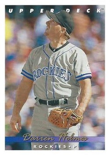 #668 Darren Holmes - Colorado Rockies - 1993 Upper Deck Baseball