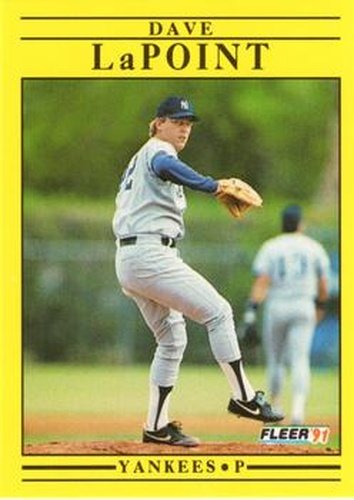 #669 Dave LaPoint - New York Yankees - 1991 Fleer Baseball