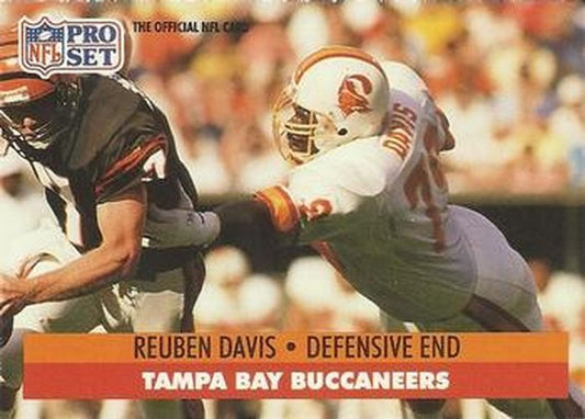 #669 Reuben Davis - Tampa Bay Buccaneers - 1991 Pro Set Football
