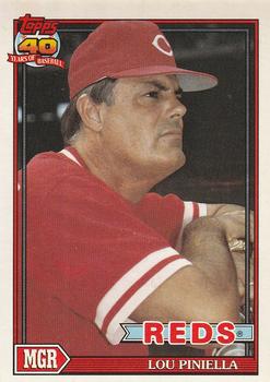 #669 Lou Piniella - Cincinnati Reds - 1991 O-Pee-Chee Baseball