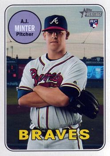 #669 A.J. Minter - Atlanta Braves - 2018 Topps Heritage Baseball