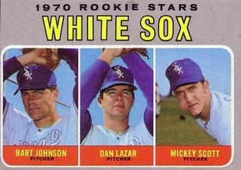 #669 White Sox 1970 Rookie Stars Bart Johnson / Dan Lazar / Mickey Scott - Chicago White Sox - 1970 Topps Baseball