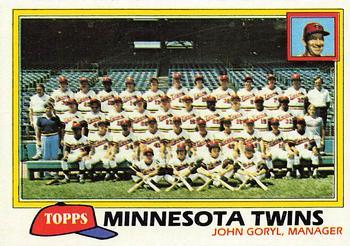 #669 Minnesota Twins / John Goryl - Minnesota Twins - 1981 Topps Baseball