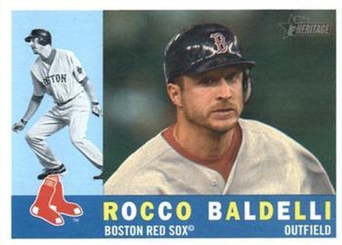 #669 Rocco Baldelli - Boston Red Sox - 2009 Topps Heritage Baseball
