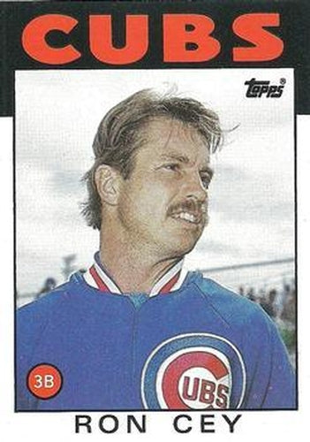 #669 Ron Cey - Chicago Cubs - 1986 Topps Baseball