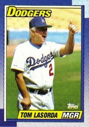 #669 Tom Lasorda - Los Angeles Dodgers - 1990 Topps Baseball