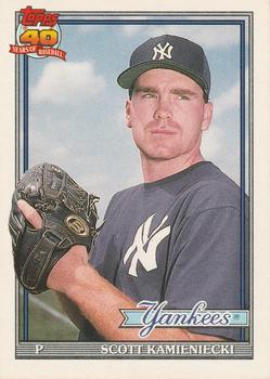 #66T Scott Kamieniecki - New York Yankees - 1991 Topps Traded Baseball