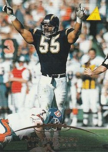 #66 Junior Seau - San Diego Chargers - 1995 Pinnacle Football