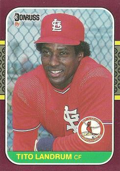 #66 Tito Landrum - St. Louis Cardinals - 1987 Donruss Opening Day Baseball