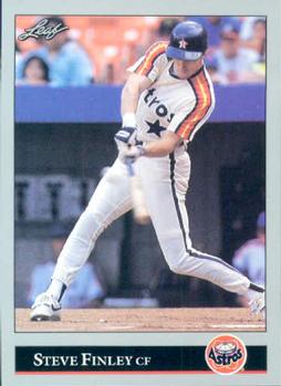 #66 Steve Finley - Houston Astros - 1992 Leaf Baseball