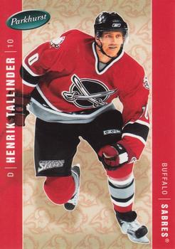 #66 Henrik Tallinder - Buffalo Sabres - 2005-06 Parkhurst Hockey