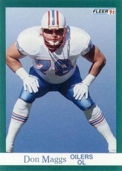 #66 Don Maggs - Houston Oilers - 1991 Fleer Football