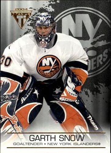 #66 Garth Snow - New York Islanders - 2003-04 Pacific Private Stock Titanium Hockey