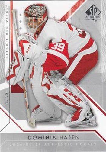 #66 Dominik Hasek - Detroit Red Wings - 2006-07 SP Authentic Hockey
